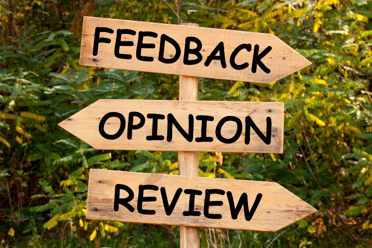 feedback, opinion, review, wooden signpost