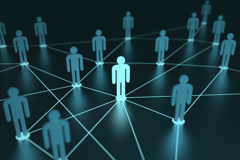 a group of people are connected to each other in a network